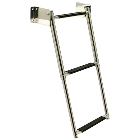 Seachoice 3 Step Telescoping Transom Mount Stainless Steel Ladder 71231